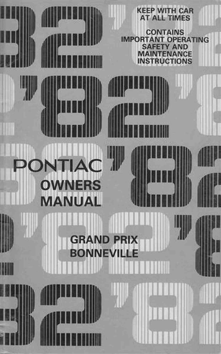 Pontiac Grand Prix, Bonneville, Mod.1982 Owner&