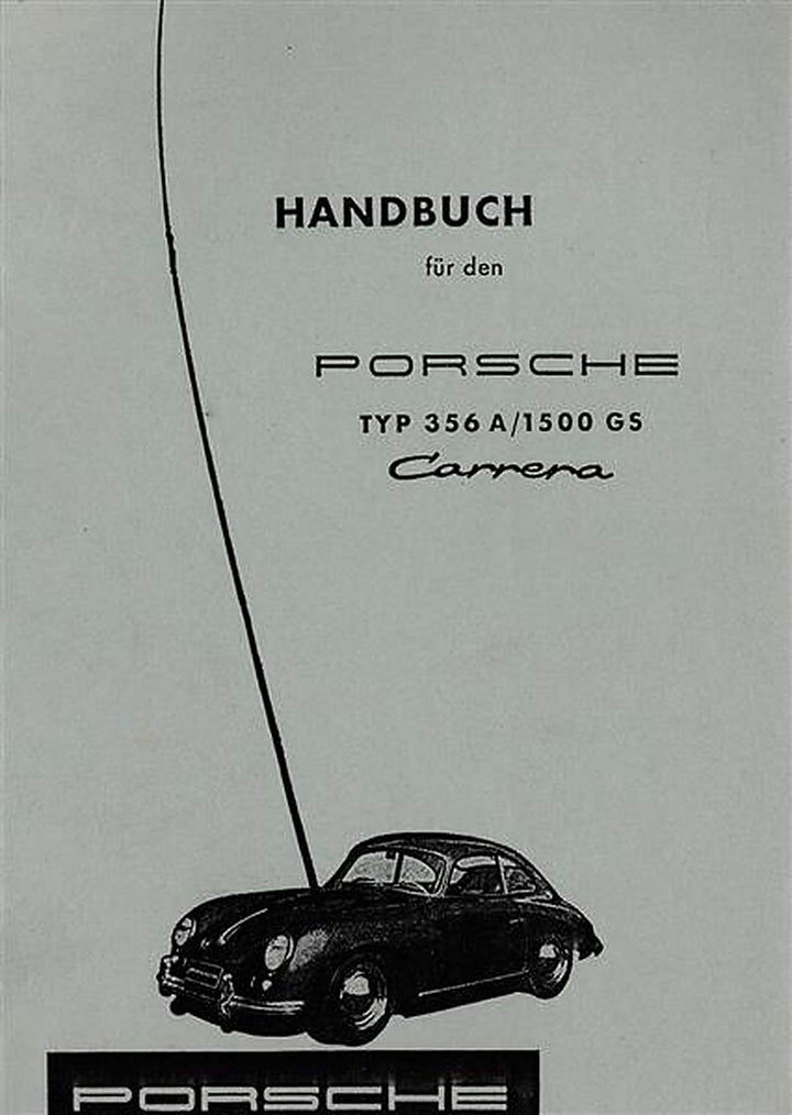 Porsche 356A und 1500GS Carrera Betriebsanleitung, Buchcover