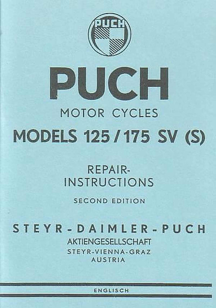 Puch 125/175, SV/SVS Repair Instructions, Buchcover