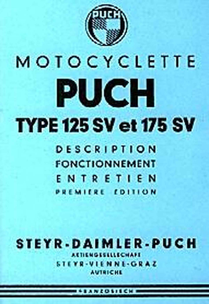 Puch 125 SV et 175 SV Description, Fonctionnement, Entretien, Buchcover