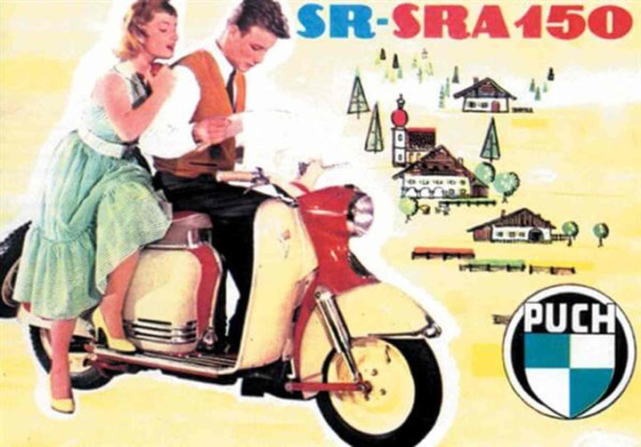 Puch 150SR und 150SRA Motorroller Prospekt, Buchcover