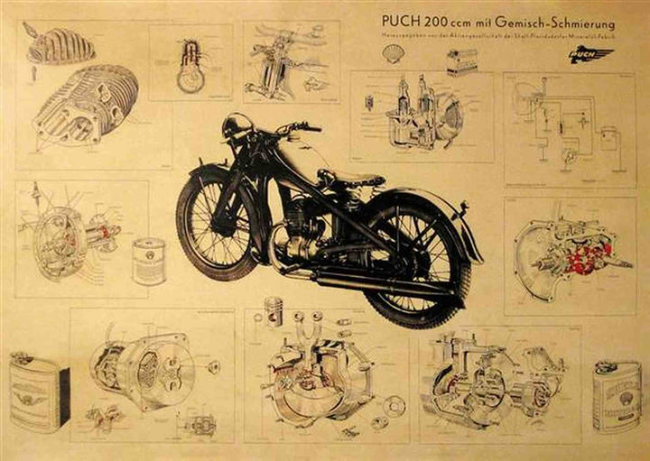 Puch 200 Poster, Poster-Motiv