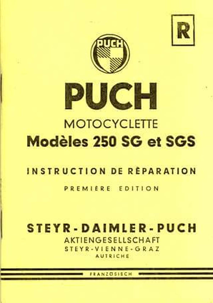 Puch 250 SG et SGS, Instruction de Rèparation, Buchcover