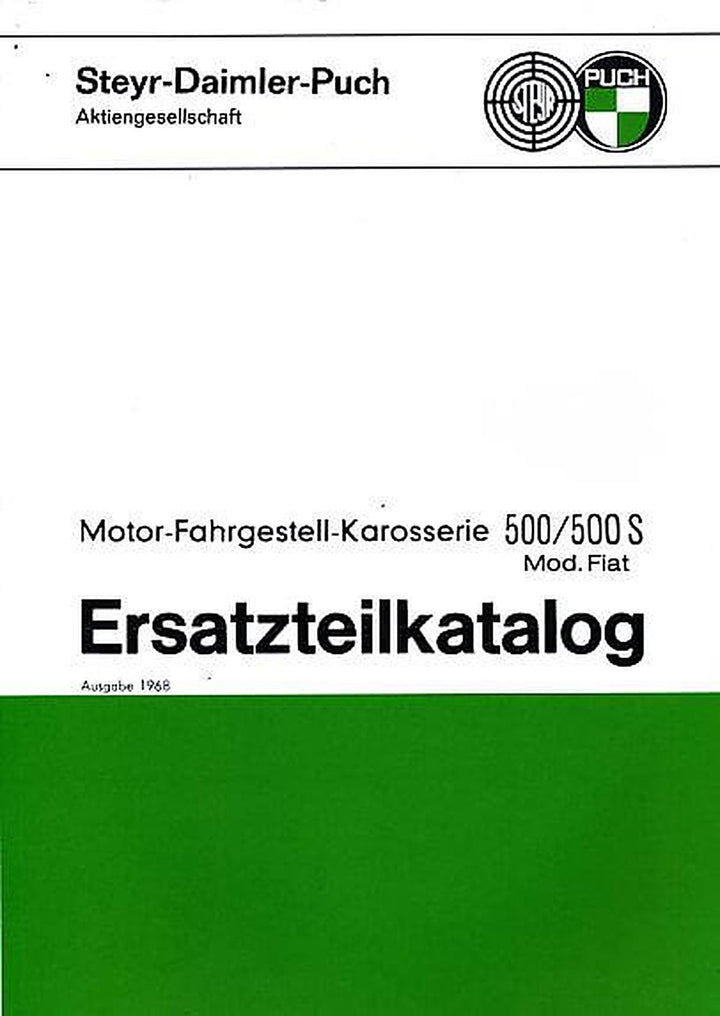 Puch 500 und 500 S Ersatzteilkatalog, Buchcover