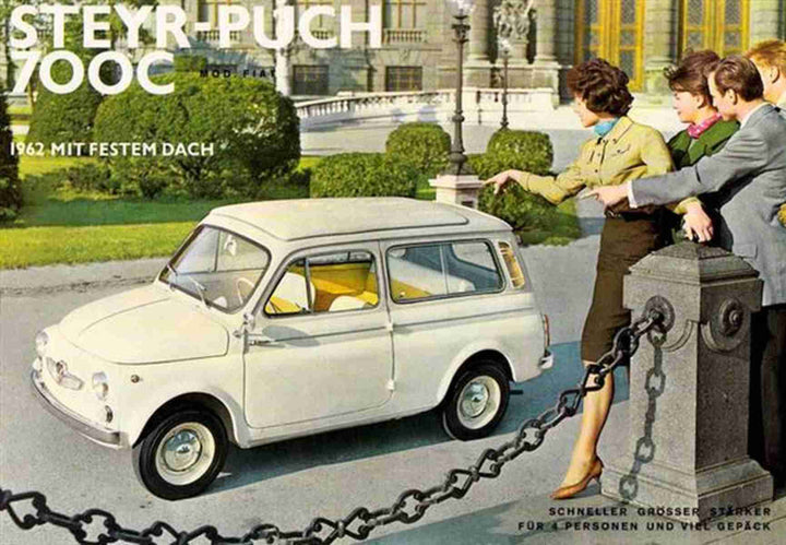 Puch 700 C "Schneller-größer-stärker", Prospekt, Buchcover