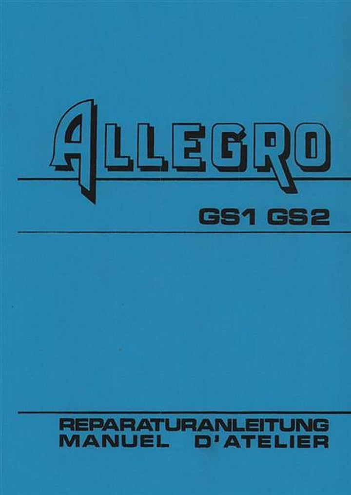 Puch Allegro GS 1, Reparaturanleitung, Buchcover