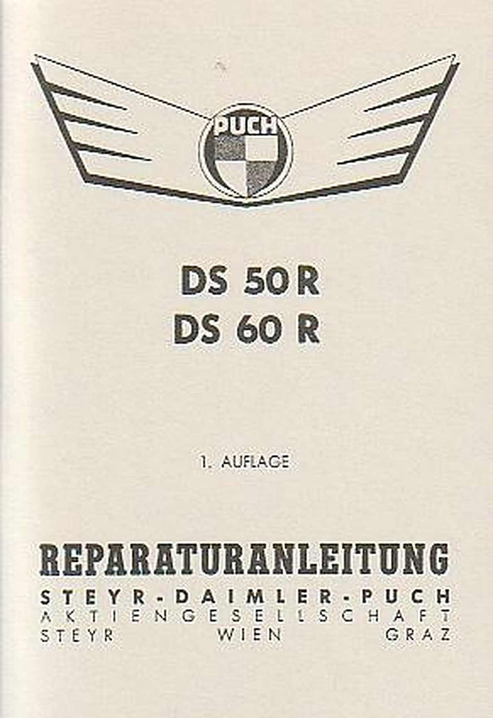 Puch DS 50, DS 60 R, Reparaturanleitung - gilt nur für 3-Gang-Mopeds!, Buchcover