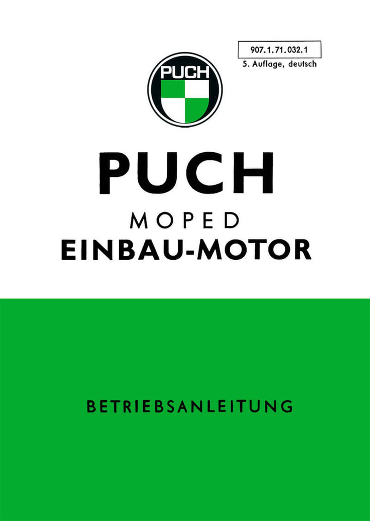 Puch Einbau-Motoren MS / VS (D), R, V, M, MSA, Betriebsanleitung, Buchcover