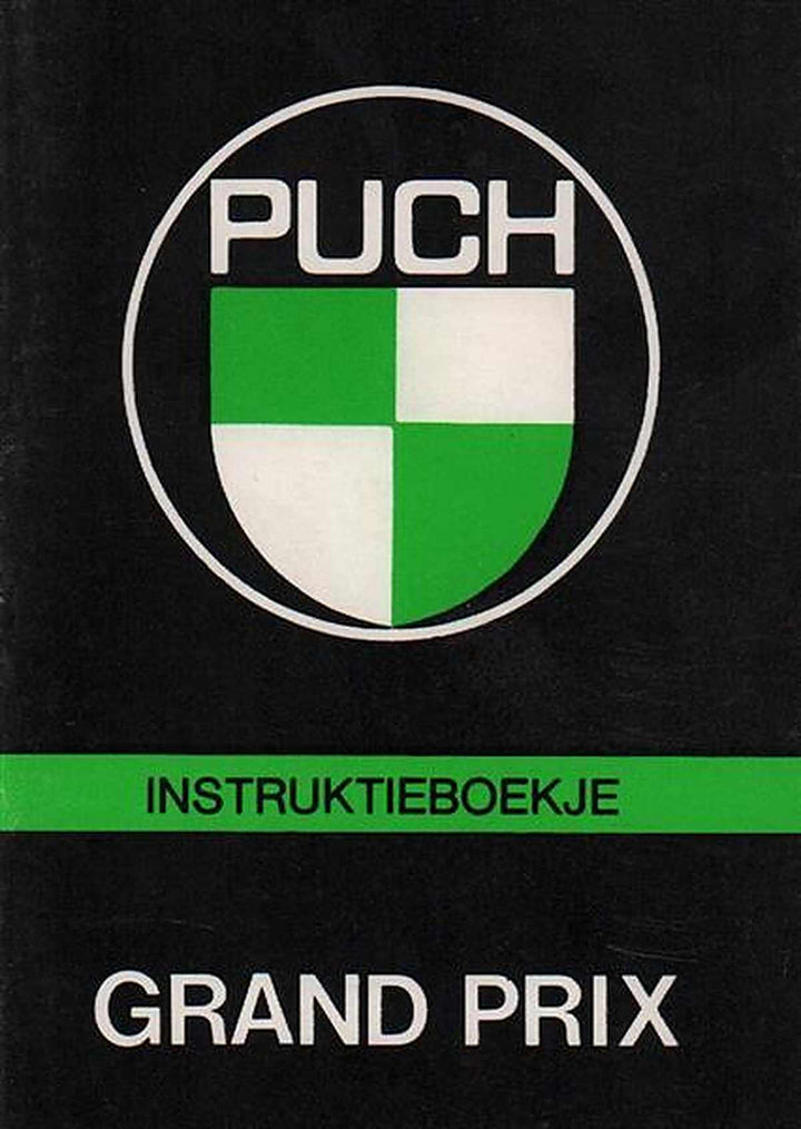 Puch Grand Prix Instruktieboekje, Buchcover