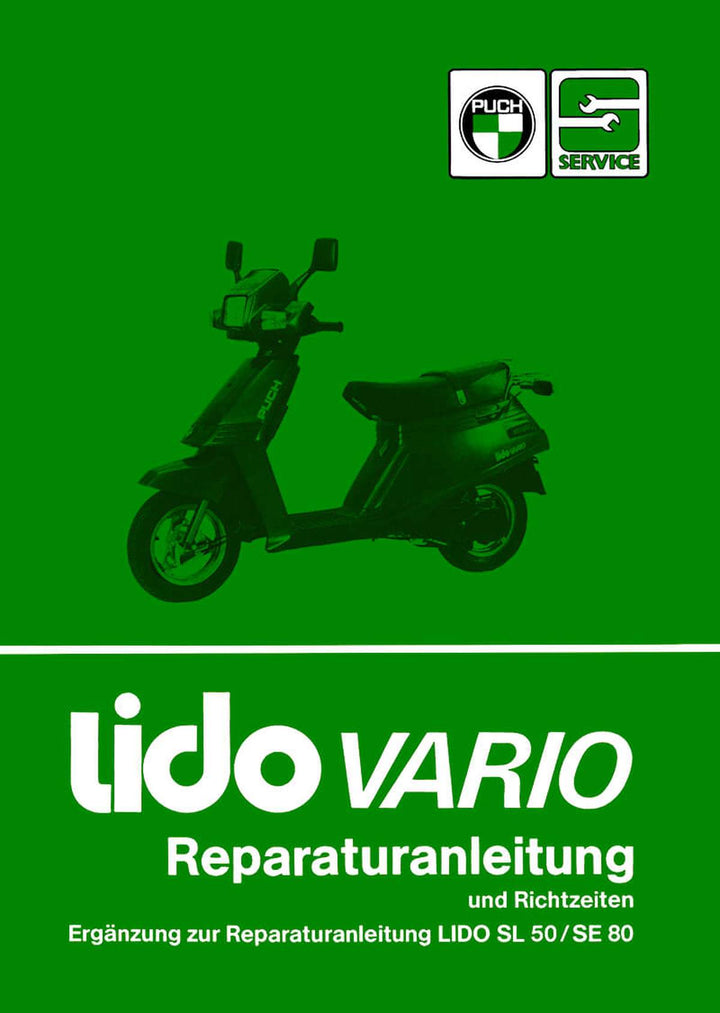 Puch Lido Vario Reparaturanleitung (Ergänzung), Buchcover