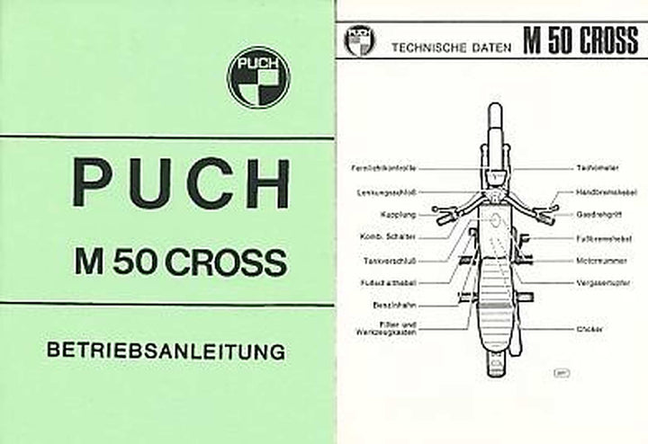 Puch M 50 Cross Betriebsanleitung, Buchcover