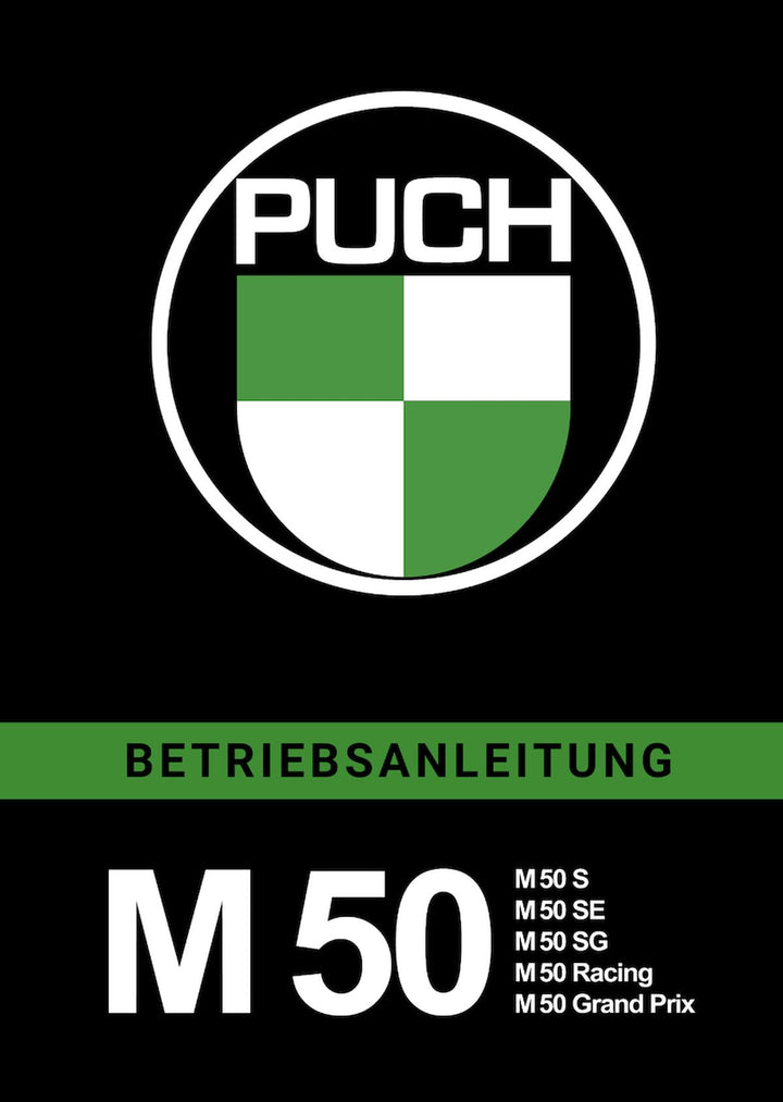 Puch M50 Betriebsanleitung, Buchcover