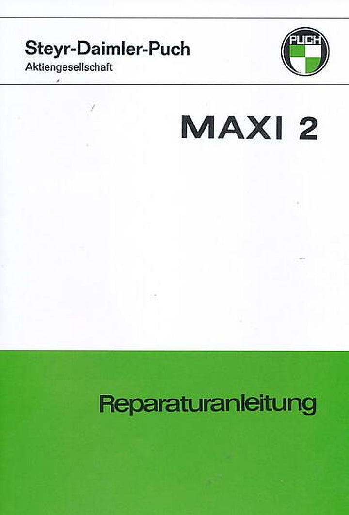 Puch Maxi 2 Reparaturanleitung, Buchcover