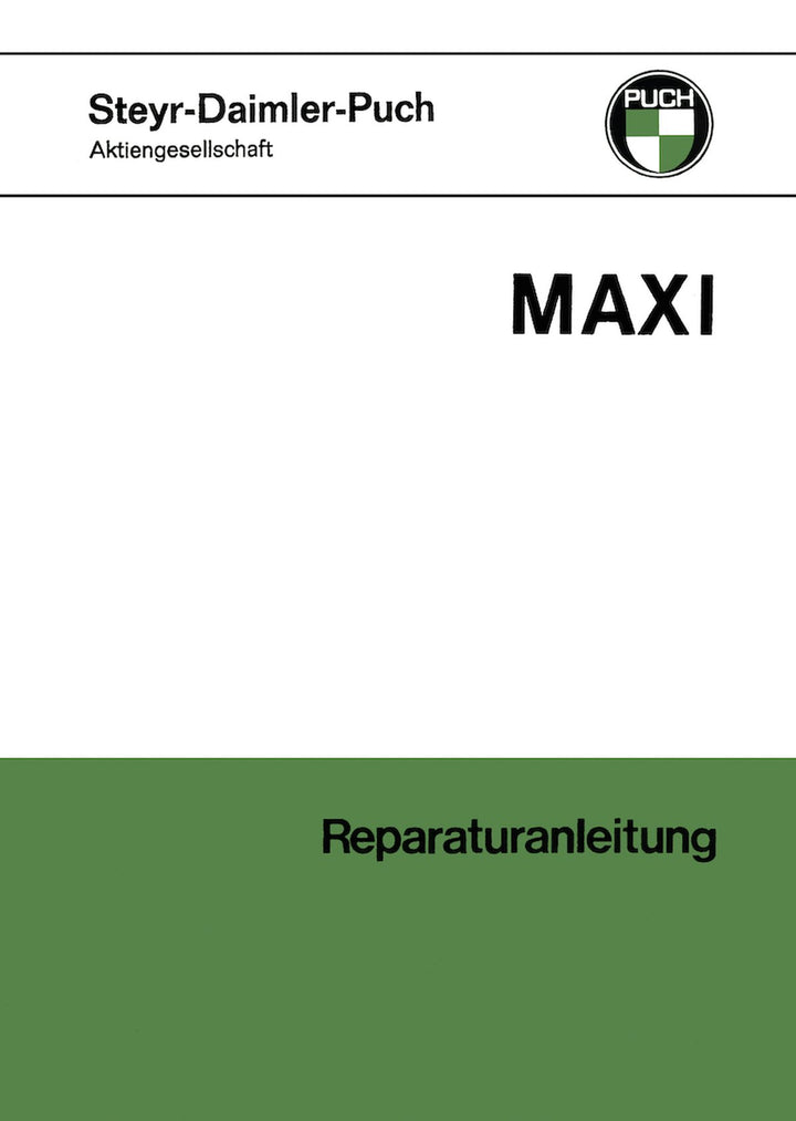 Puch Maxi Reparaturanleitung, Buchcover