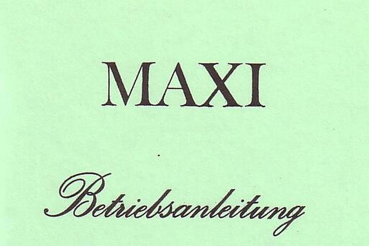 Puch Maxi S, 1-Gang-Automatik, mit Hinterradfederung, Betriebsanleitung, Buchcover