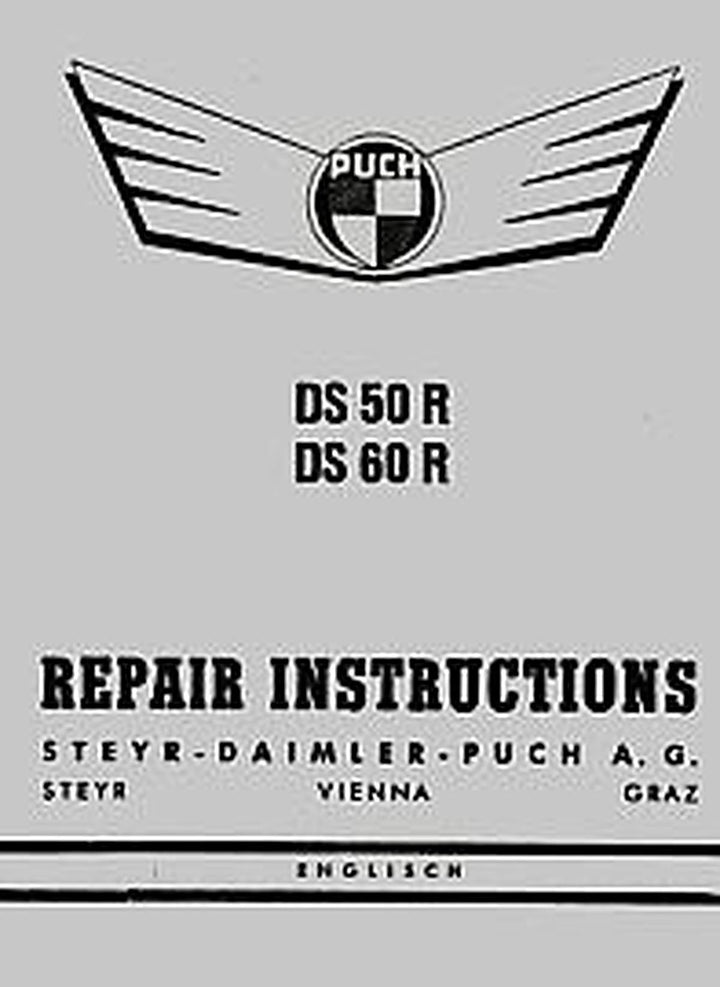 Puch DS 50 R, DS 60 R, repair instructions, Buchcover