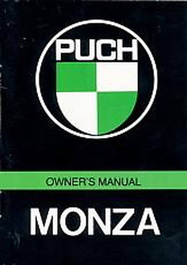 Puch Moped Monza Owner´s Manual, Buchcover