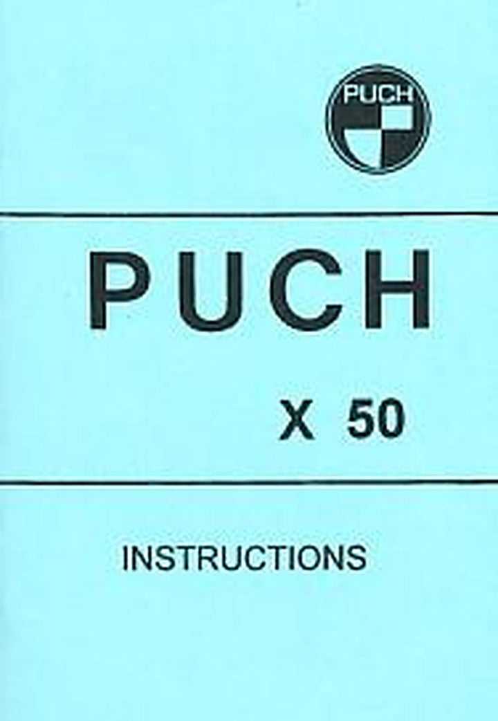 Puch Moped X 50, Instructions, Buchcover