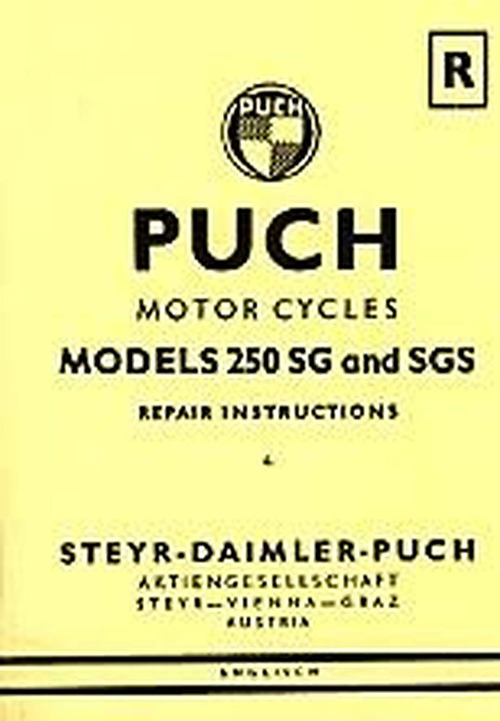 Puch Motorcycle 250 SG / SGS Repair Instructions, Buchcover