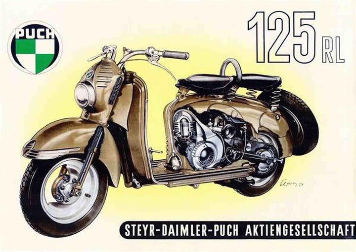 Puch RL 125 Poster, Poster-Motiv
