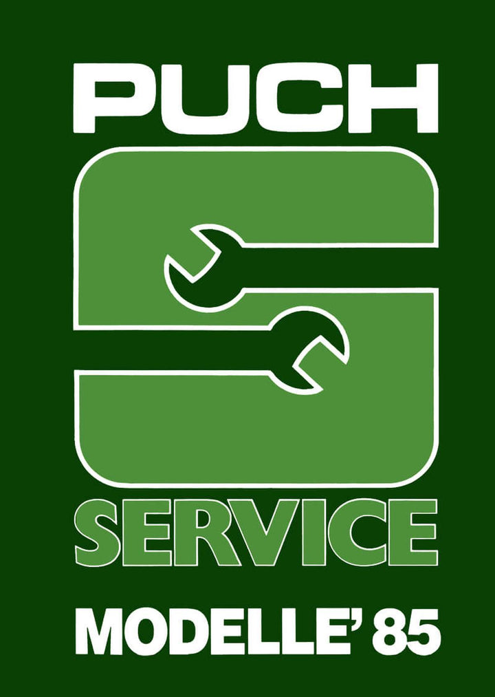 Puch Service-Modelle 1985 Werkstattdaten, Buchcover