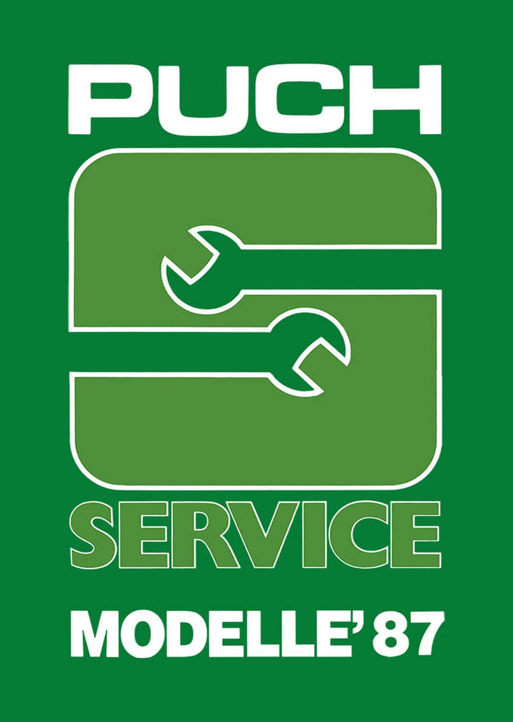 Puch Service Modelle 1987, Buchcover