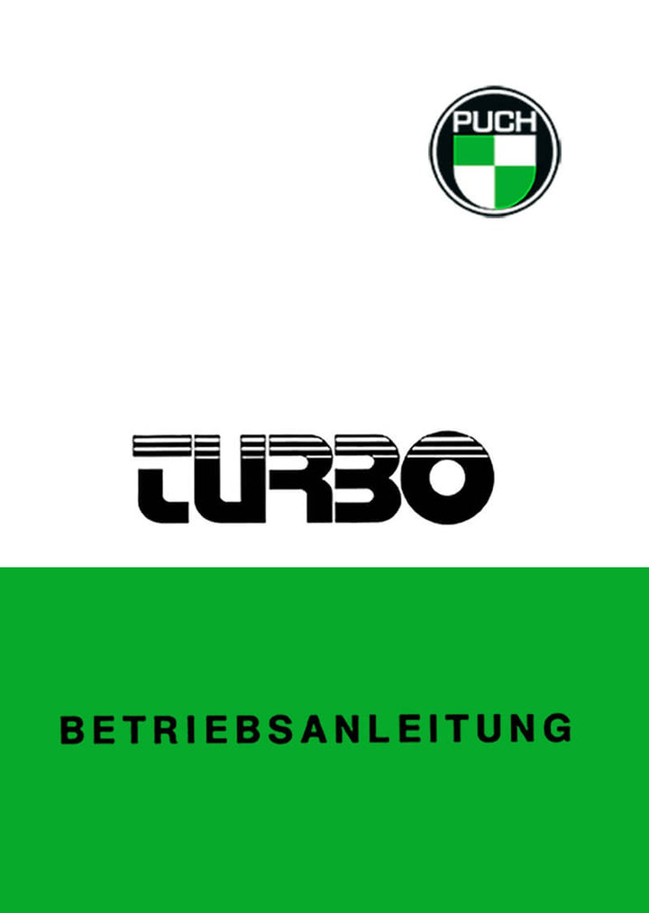 Puch Moped Turbo, Betriebsanleitung, Buchcover