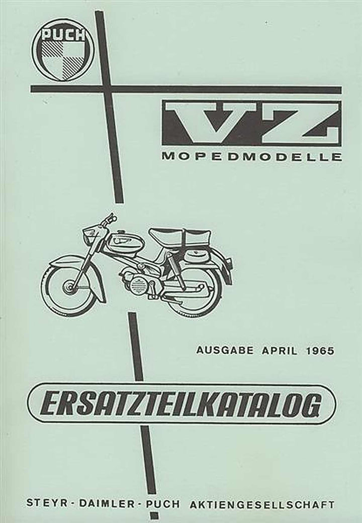 Puch VZ Moped Modelle – Ersatzteilkatalog, Buchcover