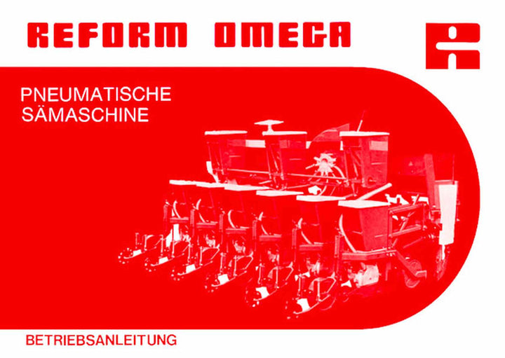 Reform Omega Betriebsanleitung, Buchcover