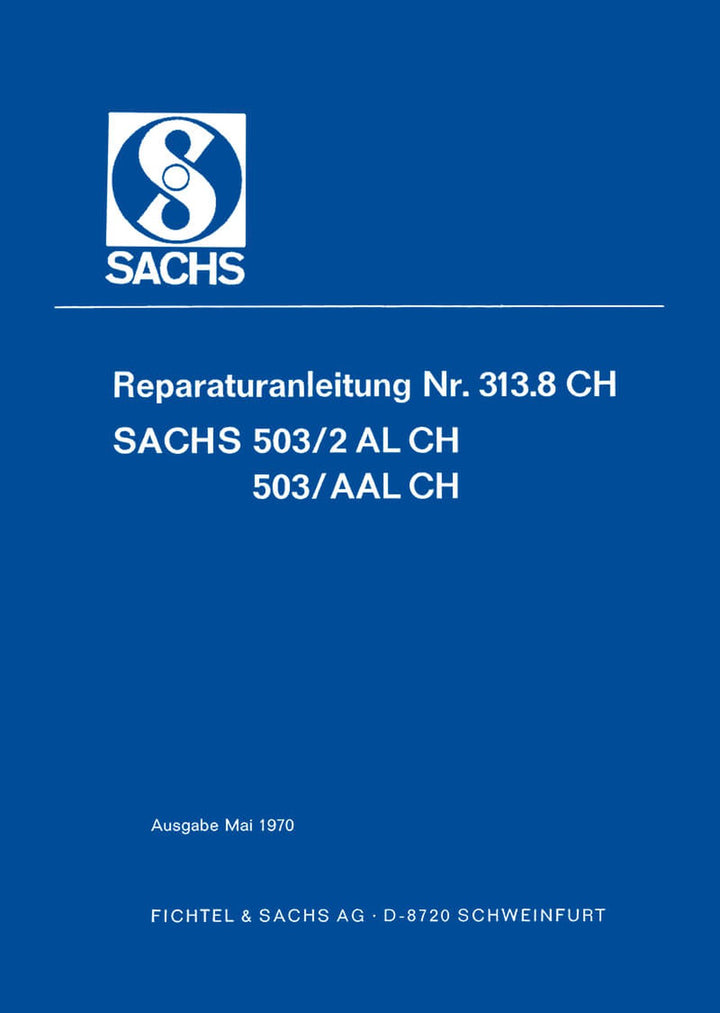 Sachs 503 / 2 AL / AAL CH Motor Reparaturanleitung, Buchcover