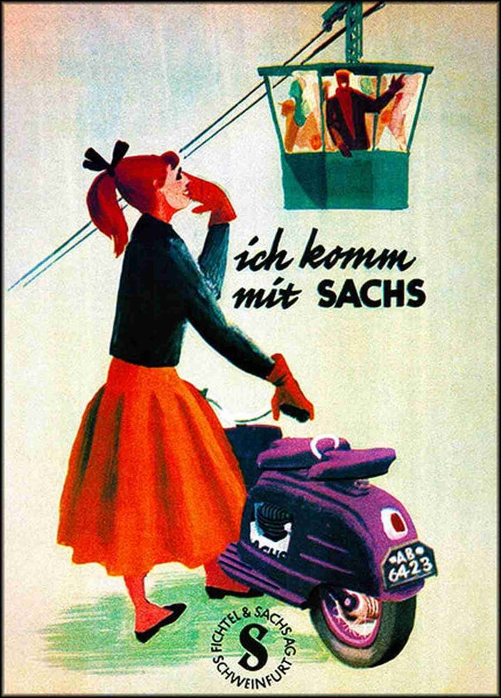 Sachs Motorroller Poster, Poster-Motiv