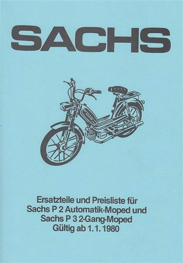 Sachs P 2 Automatik und P 3 2-Gang, Ersatzteile und Preisliste, Buchcover