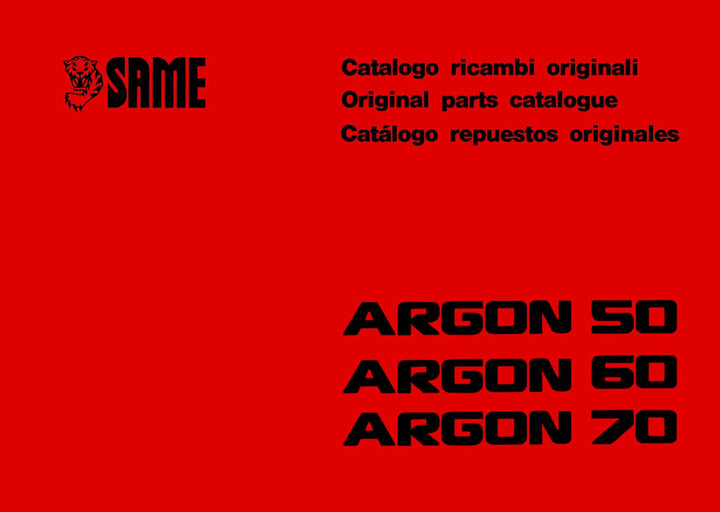 Same Argon 50 60 70 Ersatzteilkatalog, Buchcover