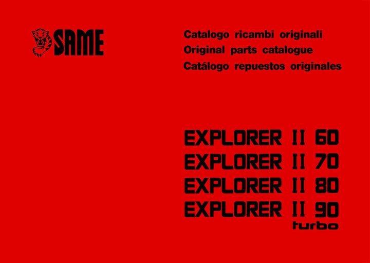 Same Explorer II 60 70 80 90 Turbo Ersatzteilkatalog, Buchcover