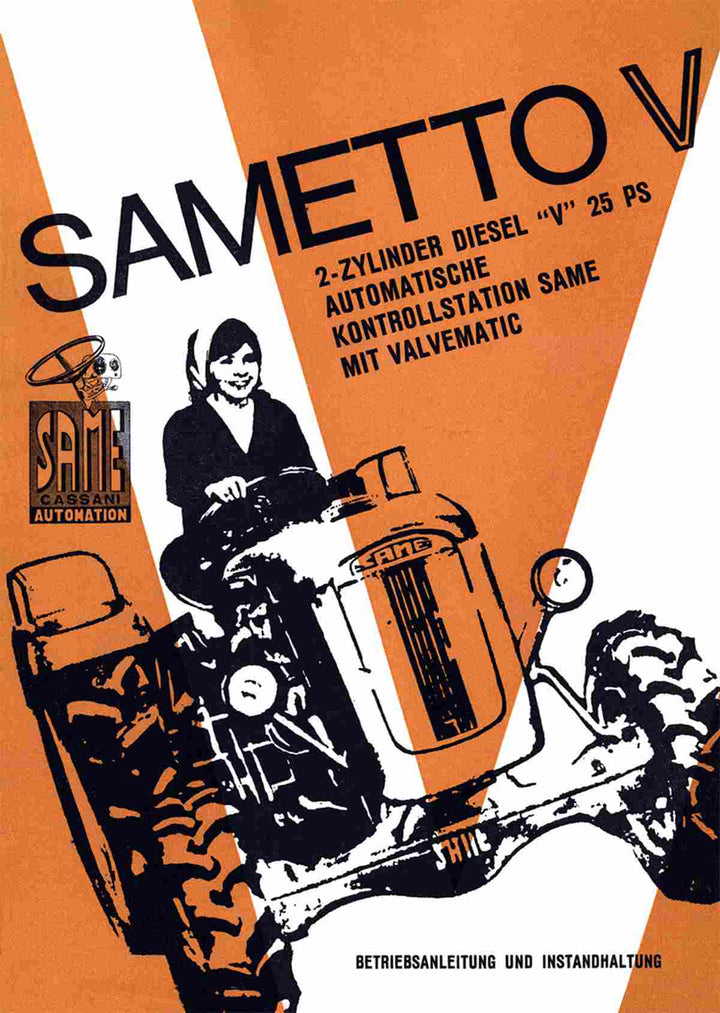 Same Sametto V, 2-Zylinder Diesel, 25 PS, Betriebsanleitung, Buchcover