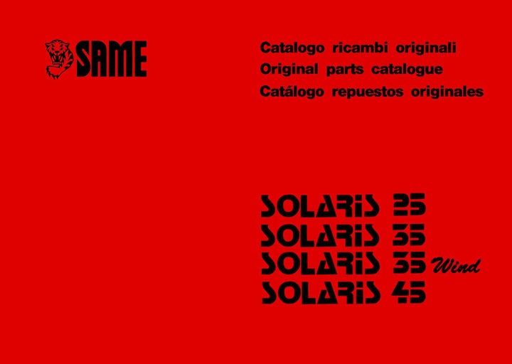 Same Solaris 25 35 35 Wind 45 Ersatzteilkatalog, Buchcover