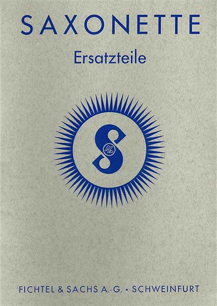 Sachs Saxonette Ersatzteilkatalog, Buchcover