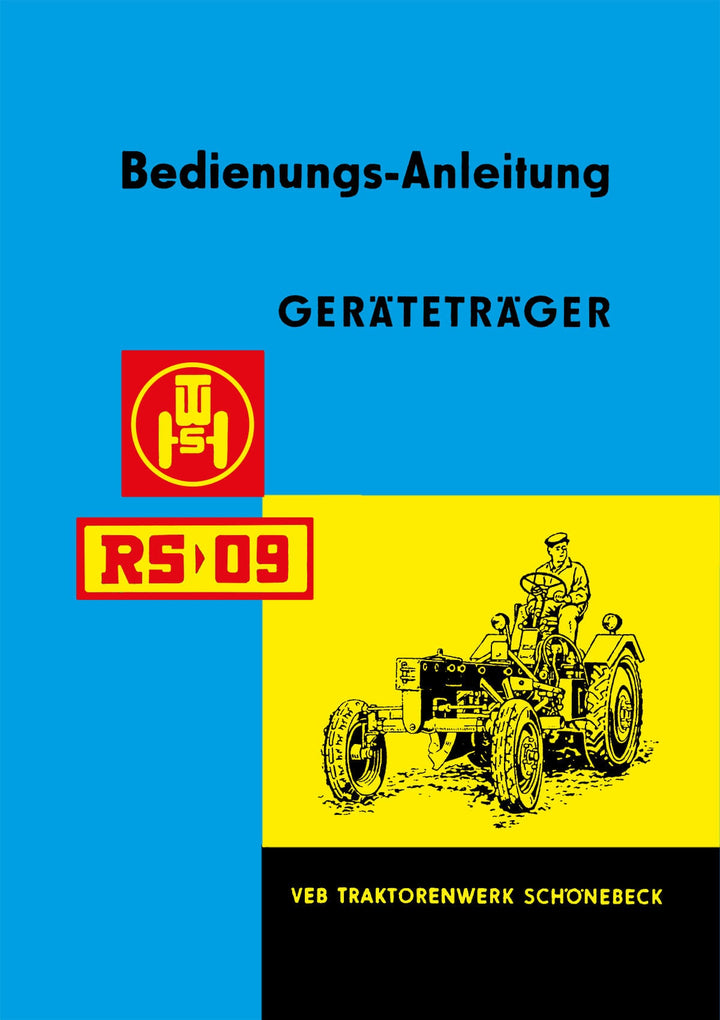 Schönebeck RS09 und RS09-2 Geräteträger Betriebsanleitung, Buchcover