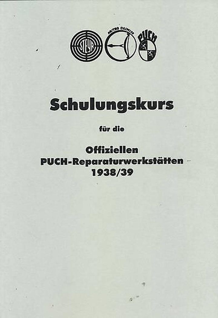 Schulungskurs für die offiziellen Puch-Reparaturwerkstätten, Buchcover