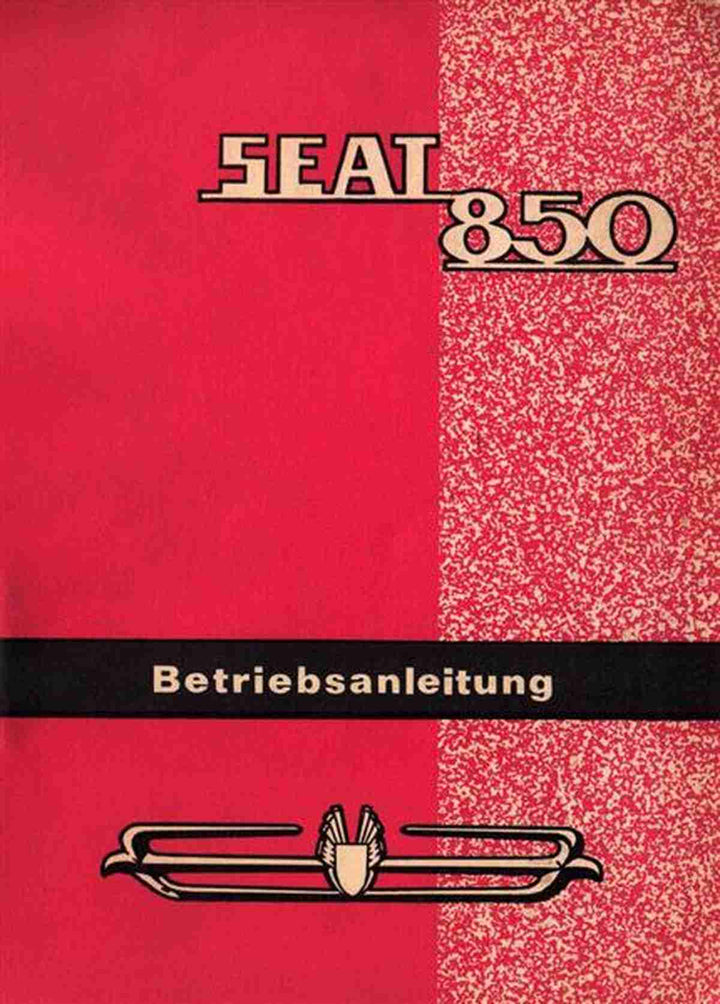 Seat 850 Betriebsanleitung, Buchcover