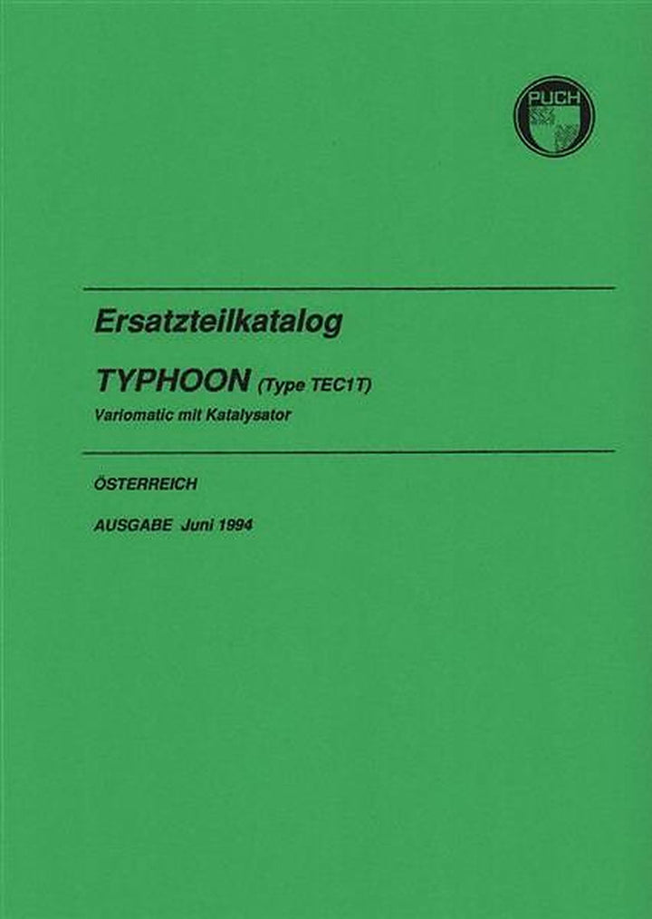 Puch Typhoon, Ersatzteilkatalog, Buchcover