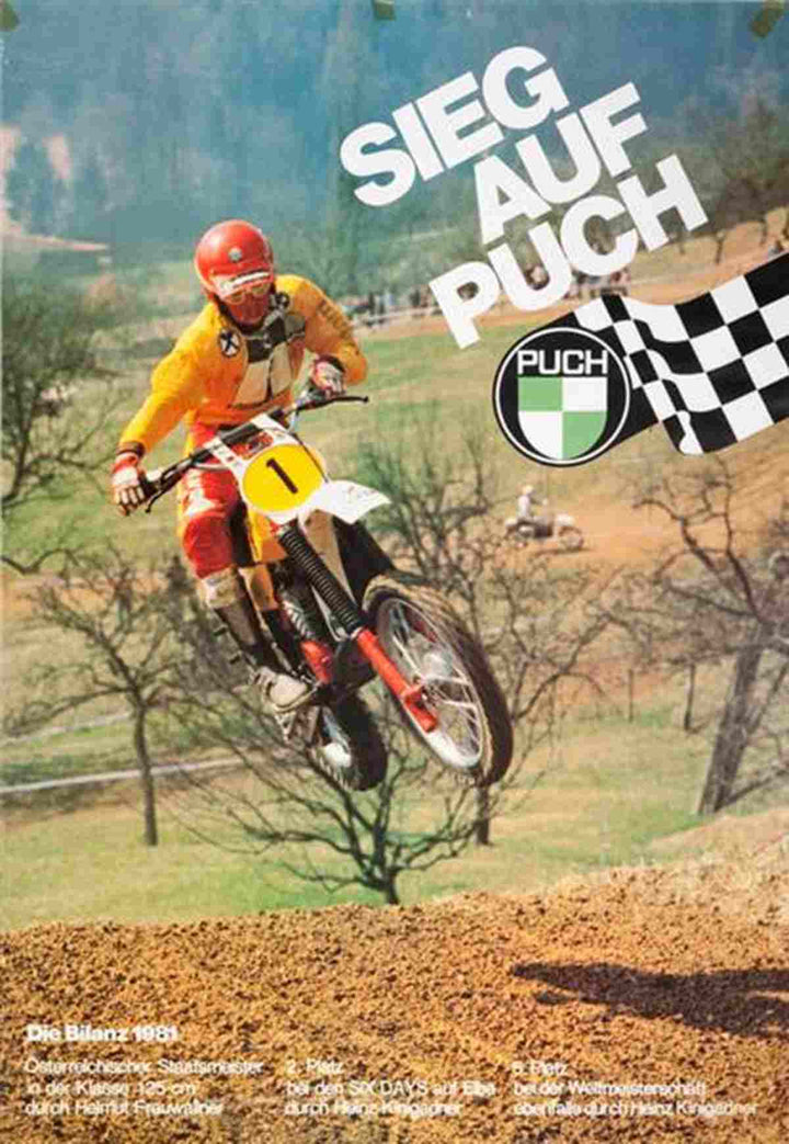 Sieg auf Puch 1981 Poster, Poster-Motiv