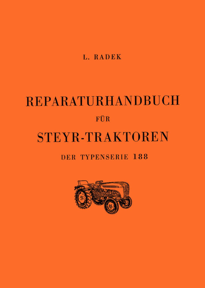 Steyr 188 Traktor Reparaturanleitung, Buchcover
