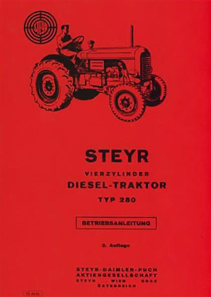 Steyr 280 Traktor Betriebsanleitung, Buchcover
