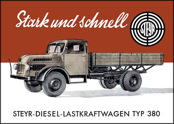 Steyr 380 Lastwagen Poster, Poster-Motiv