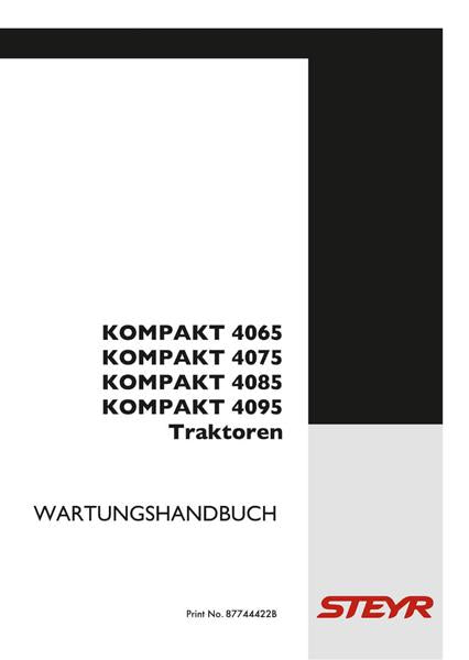 Steyr 4065 4075 4085 4095 Kompakt Traktor Wartungshandbuch - gedrucktes Buch zum Bestpreis! - verwuester.net