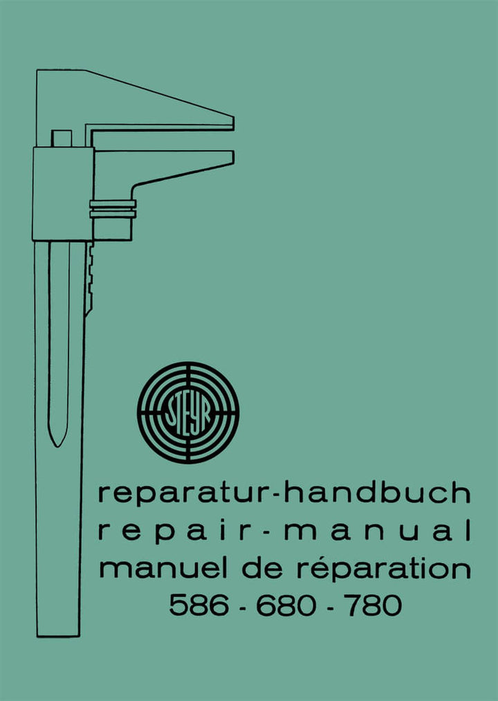Steyr 586, 680, 780 Reparaturanleitung, Buchcover