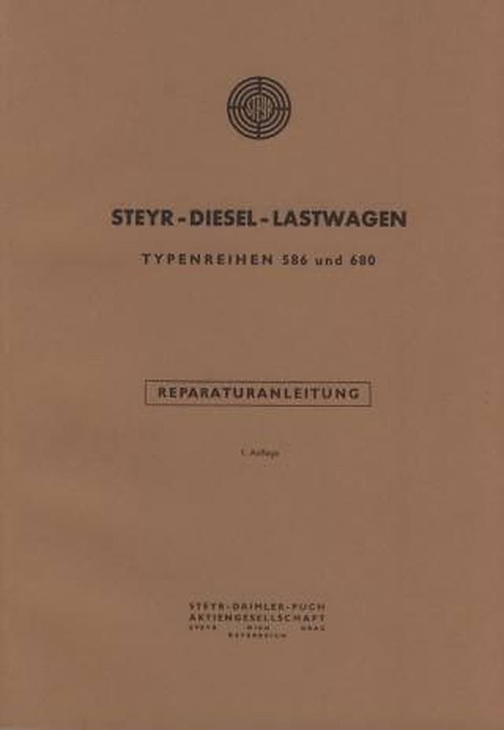 Steyr 586 und 680 und Allrad, Reparaturanleitung, Buchcover