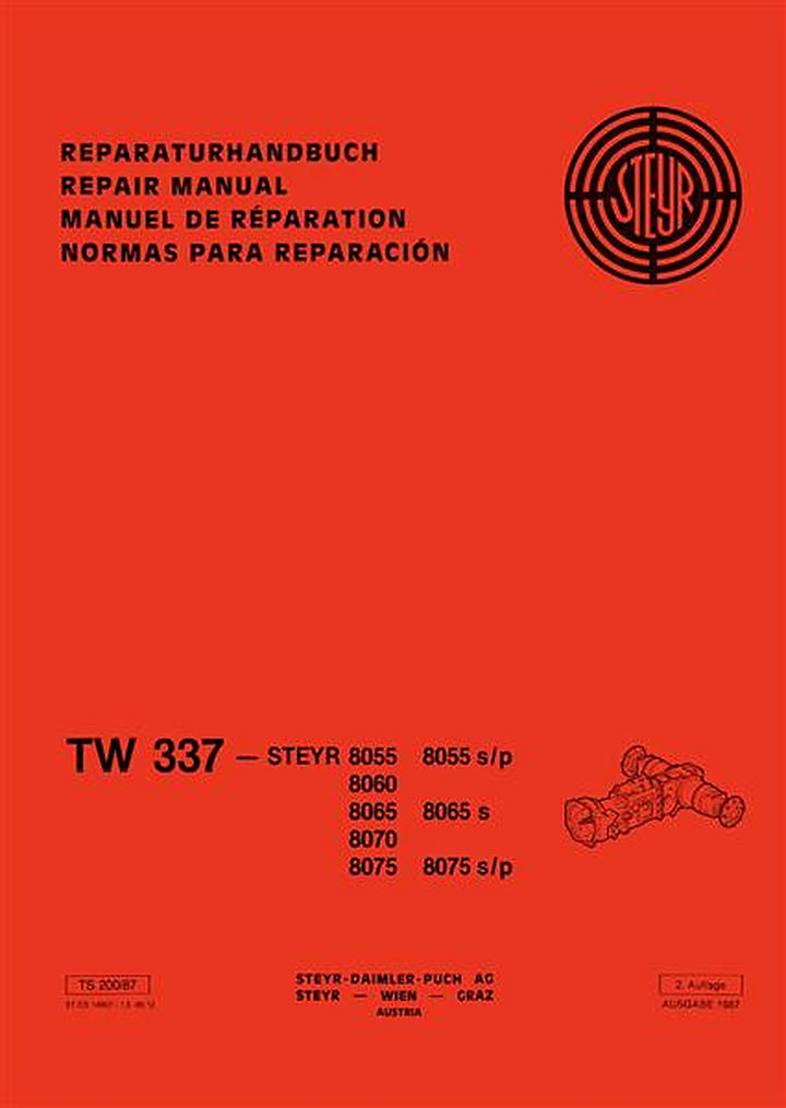 Steyr TW337 Reparaturanleitung, Buchcover