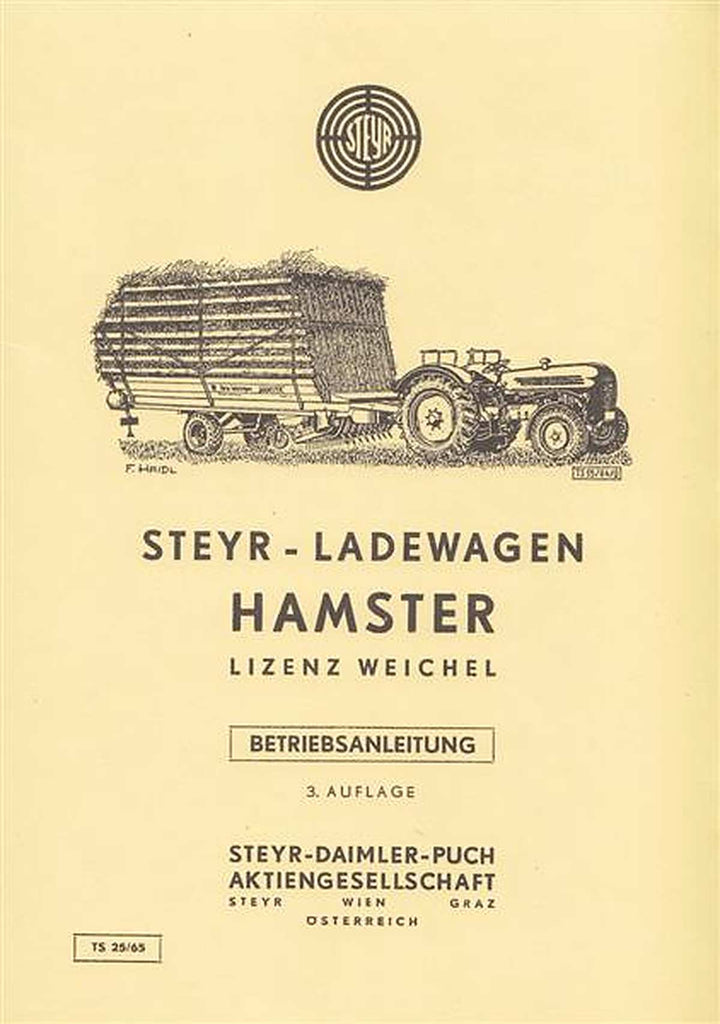 Steyr Hamster System Weichel Betriebsanleitung, Buchcover
